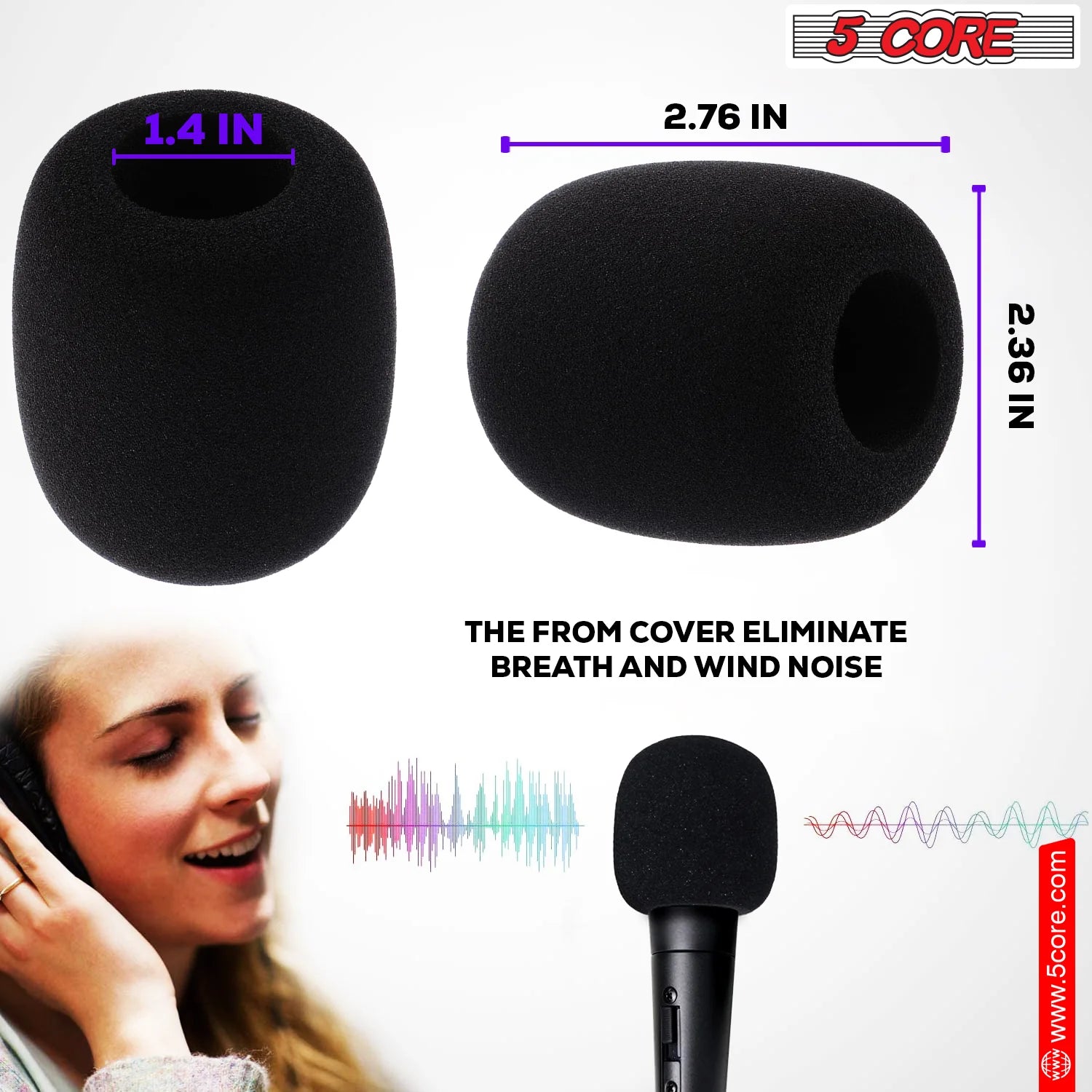 Professional 5Core Podcast Microphone Bundle - Condenser Cardioid Mic Kit with Boom Arm for Superior Sound Quality