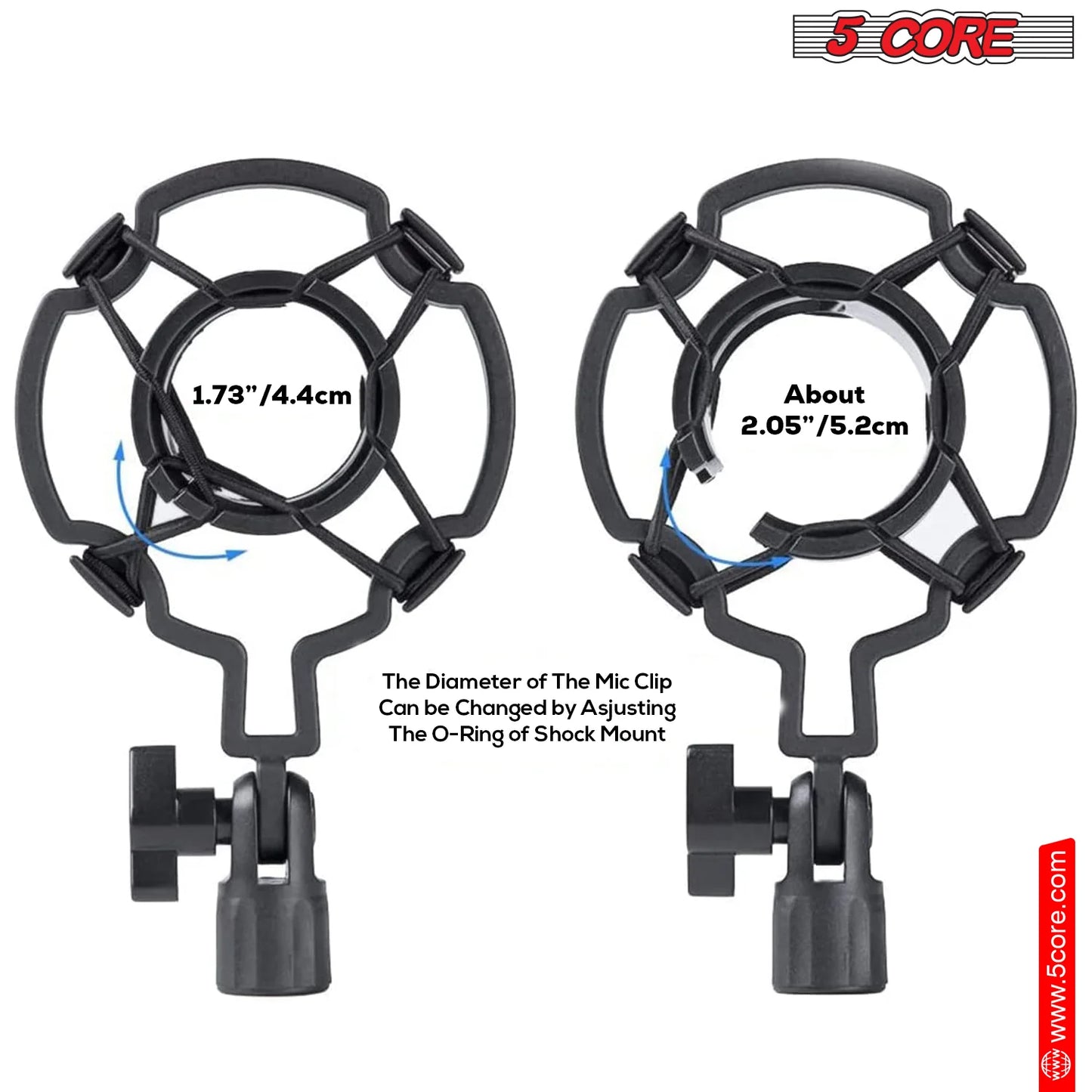 Professional 5Core Podcast Microphone Bundle - Condenser Cardioid Mic Kit with Boom Arm for Superior Sound Quality