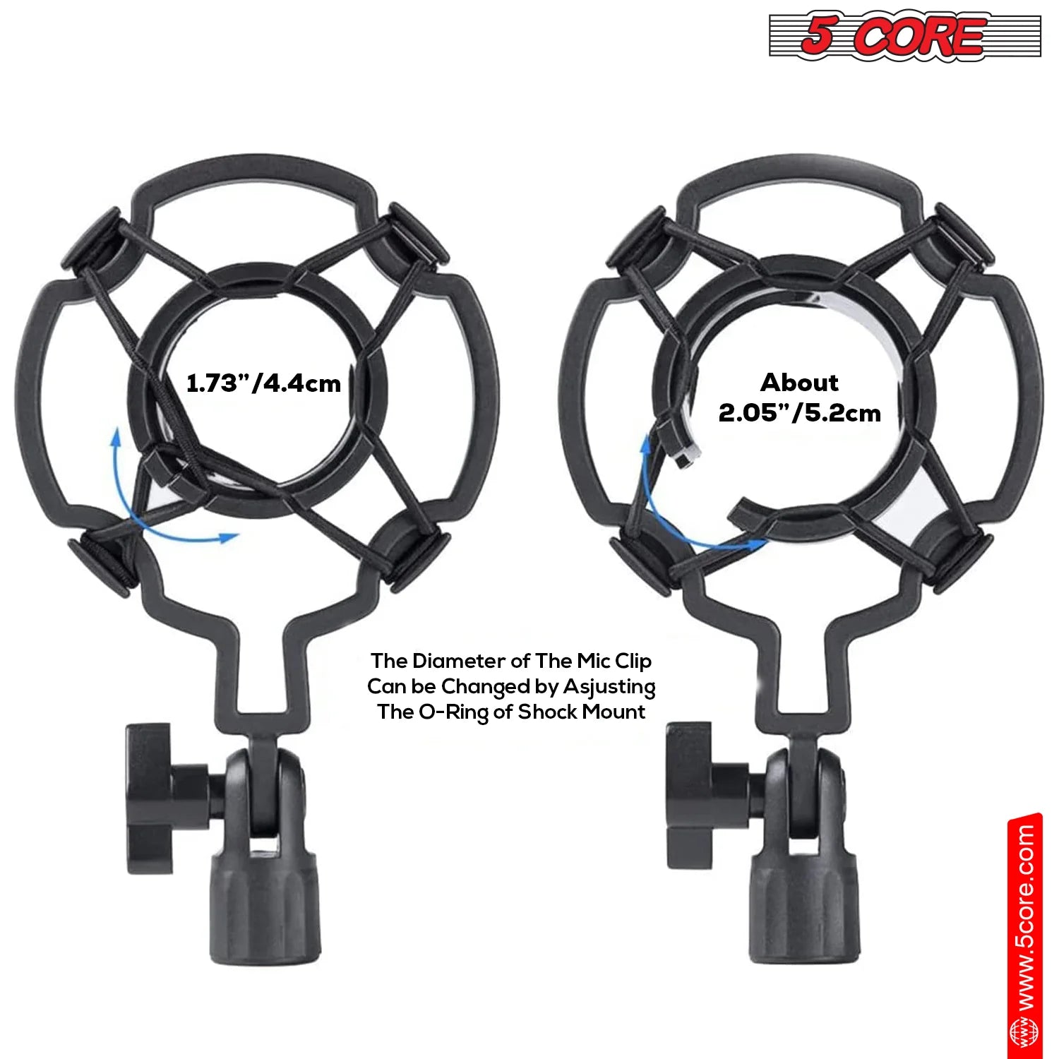 Professional 5Core Podcast Microphone Bundle - Condenser Cardioid Mic Kit with Boom Arm for Superior Sound Quality