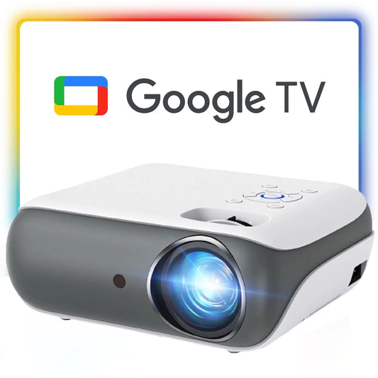4K Google TV Projector with Wifi and Bluetooth,Google Officially Licensed,Dolby Audio