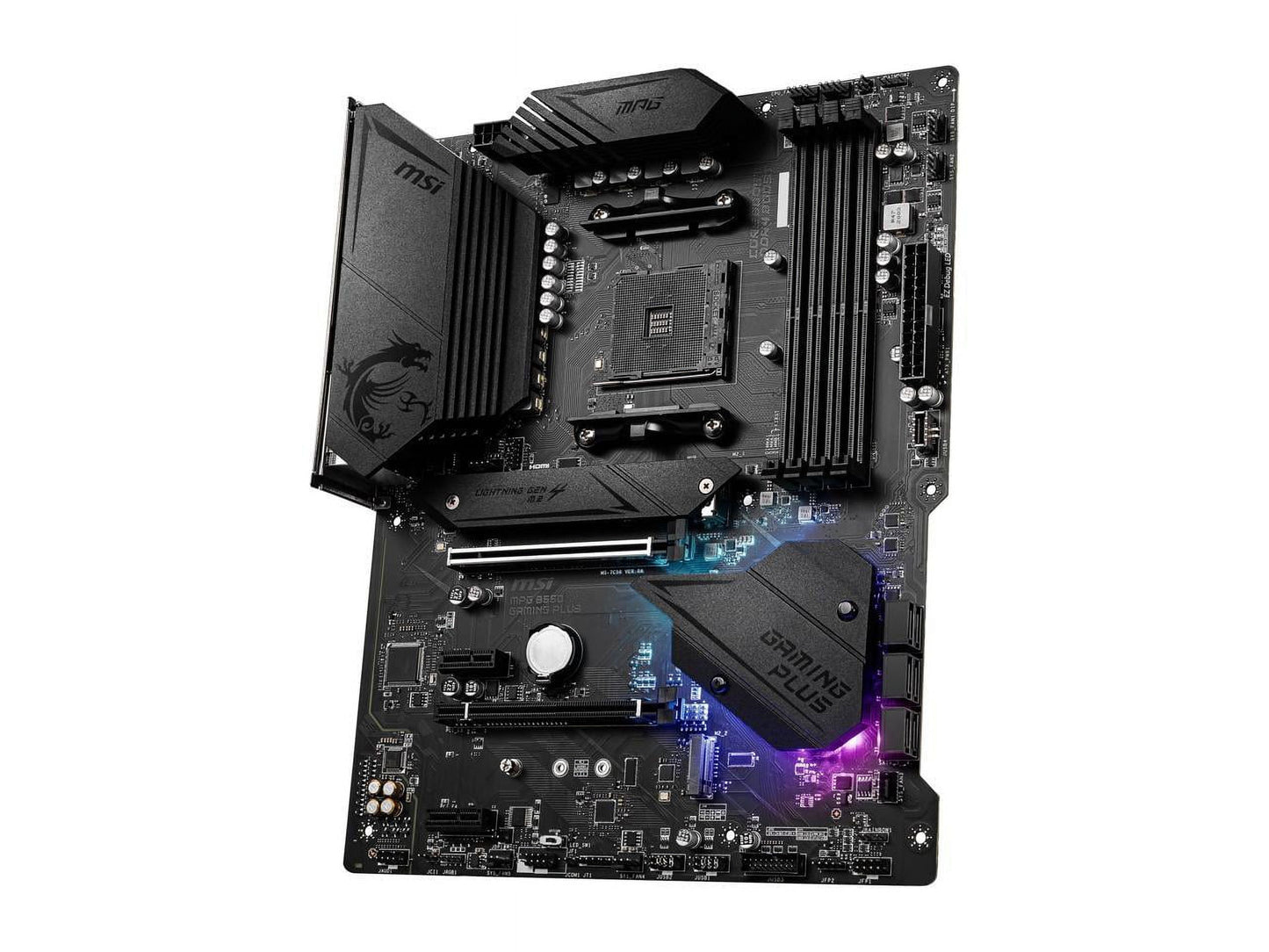 MPG B550 GAMING plus AM4 AMD B550 USB 3.0 ATX AMD Motherboard