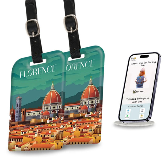 Smart Bag Security Tag - Florence [Pack 2]-0